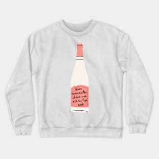 Your roommates cheap-ass screw top rose - inspired by Taylor Swift - Midnights - Maroon Crewneck Sweatshirt